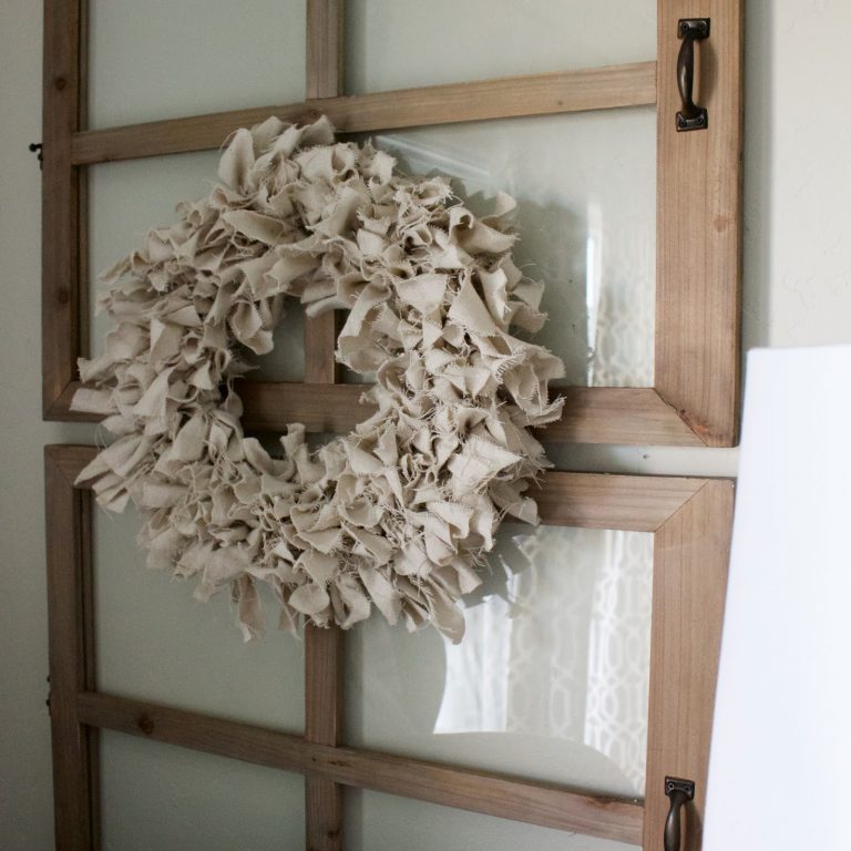 DIY Drop Cloth Wreath