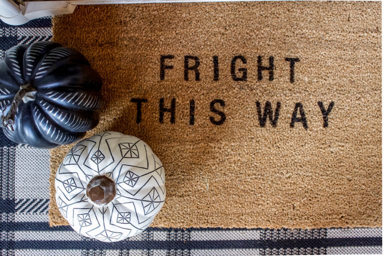 DIY Halloween Doormat